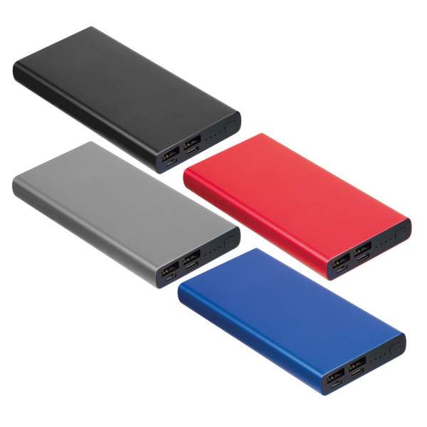 Powerbank aus recyceltem Aluminium 10.000 mAh GIORGIA