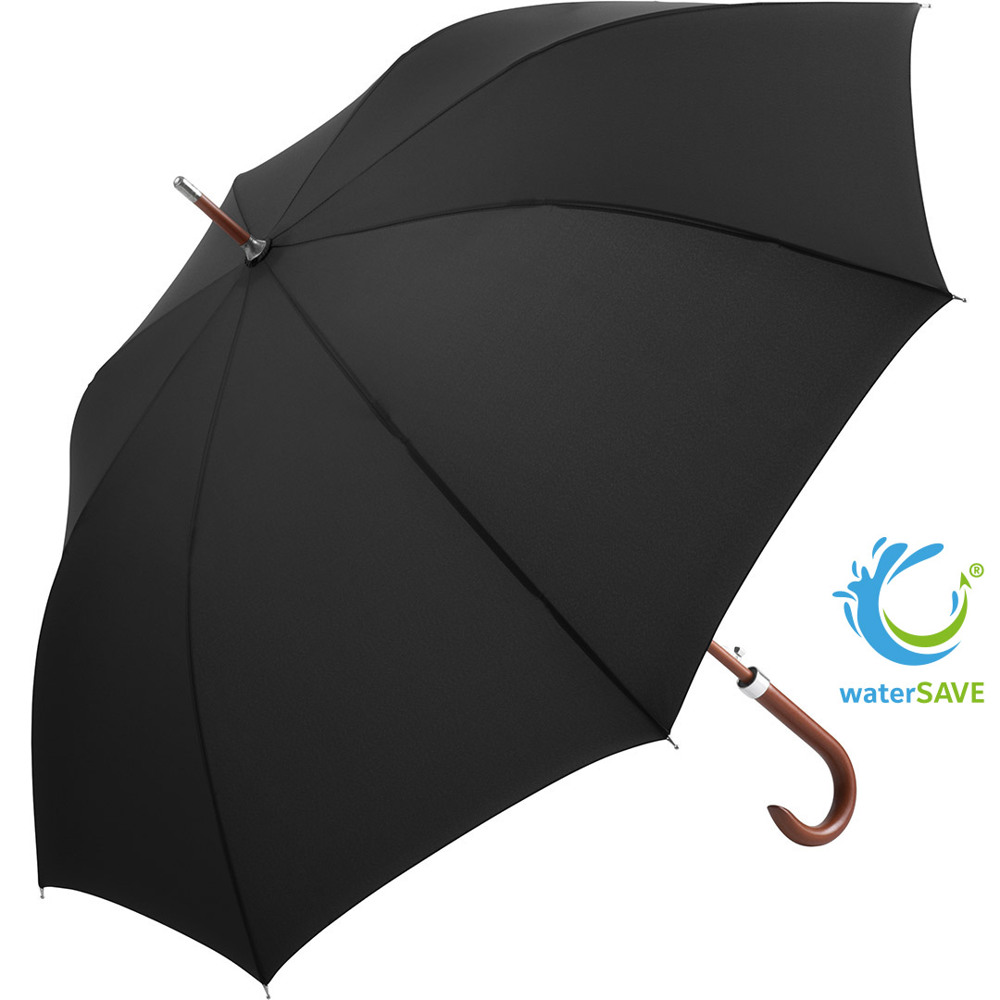 7350-01 AC-Holz-Gästeschirm FARE® Collection - schwarz wS