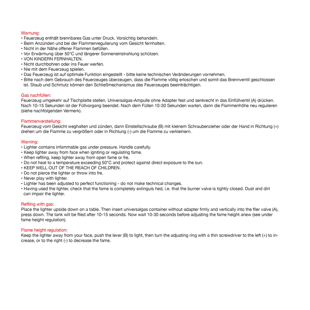 Elektronik Feuerzeug, ergonomisch ANATOL