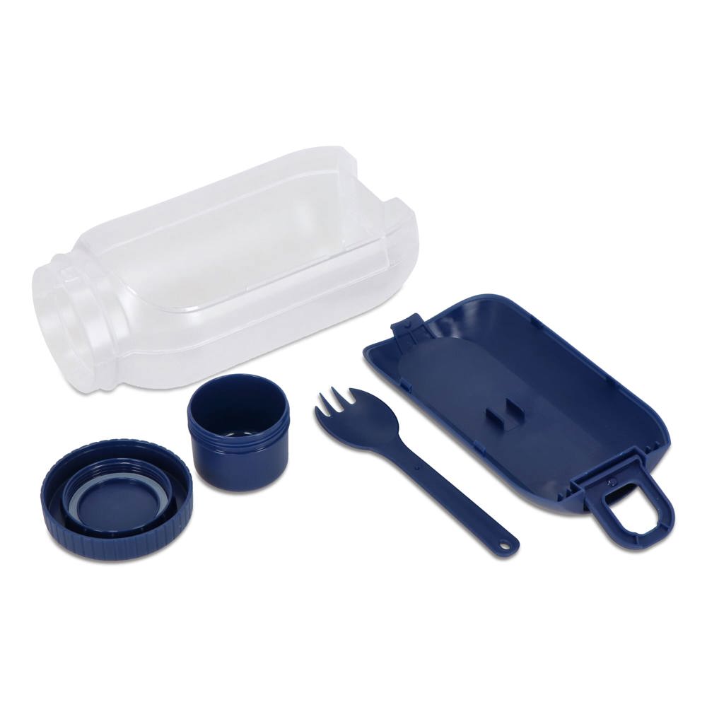 All-in-One-Lunchbox mit Soßenfach und Löffel-Gabel