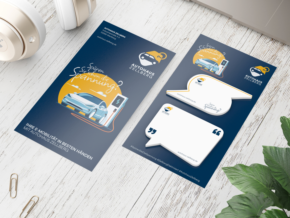 Haftnotiz-Karte Note-Card Form, Blitz – Sprechblase