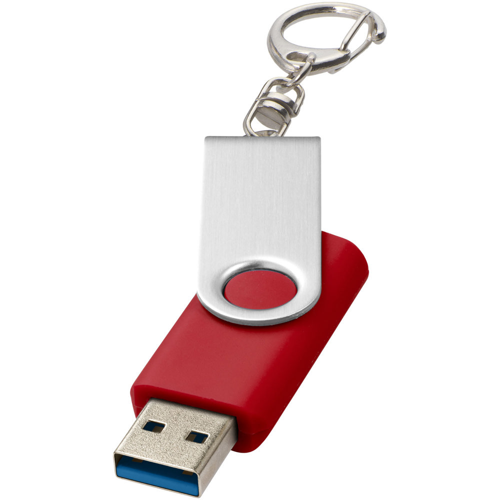 Rotate USB-Stick 3.0 mit Schlüsselanhänger - mittelrot