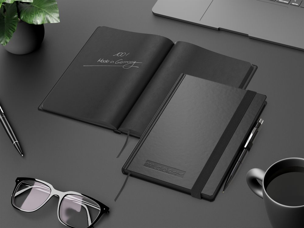 Notizbuch Night-Book, Siebdruck-Digital