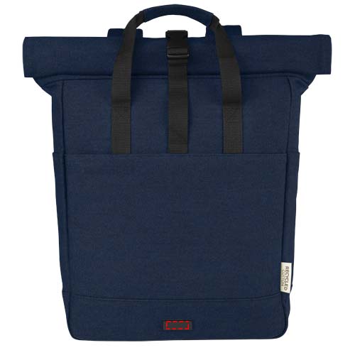 Joey 15" GRS Rolltop Laptoprucksack aus recyceltem Canvas 15 L
