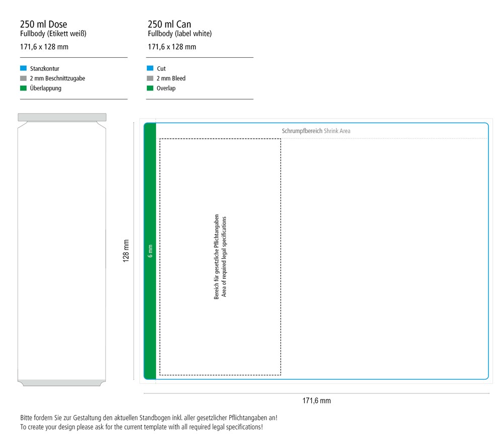 Energy Drink zuckerfrei, Fullbody (matt)