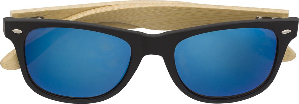 Sonnenbrille aus ABS und Bambus Luis - blau