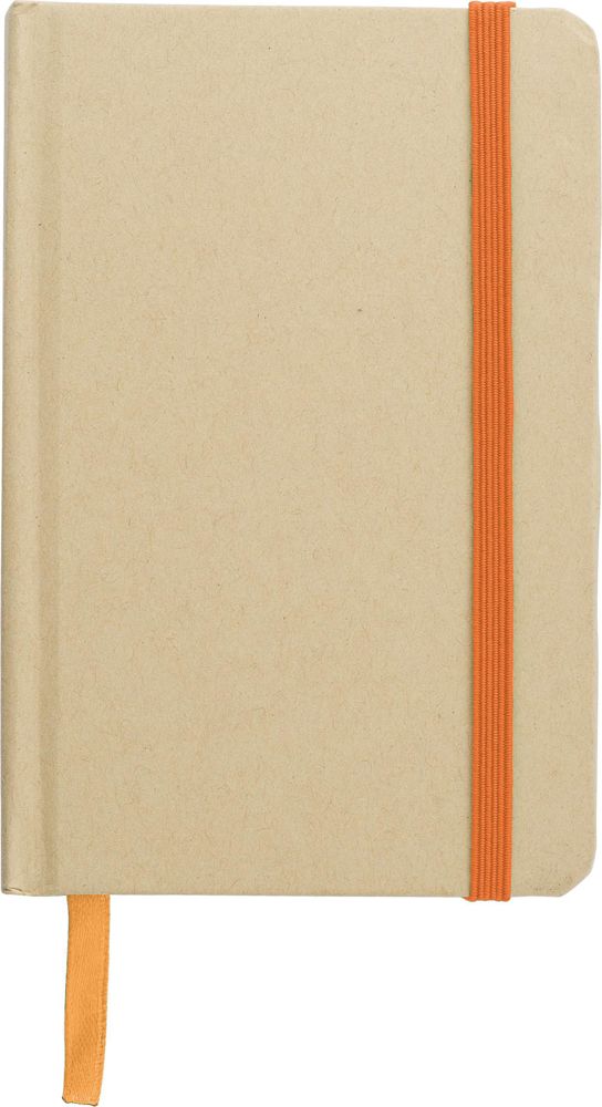 Notizbuch aus recyceltem Papier (A6) John - Orange