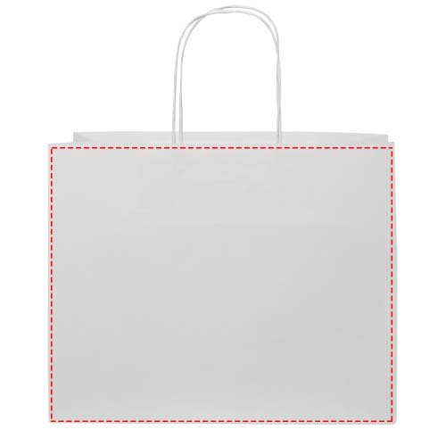 Kraftpapiertasche 120 g/m² mit gedrehten Griffen – 31 × 12 × 25 cm