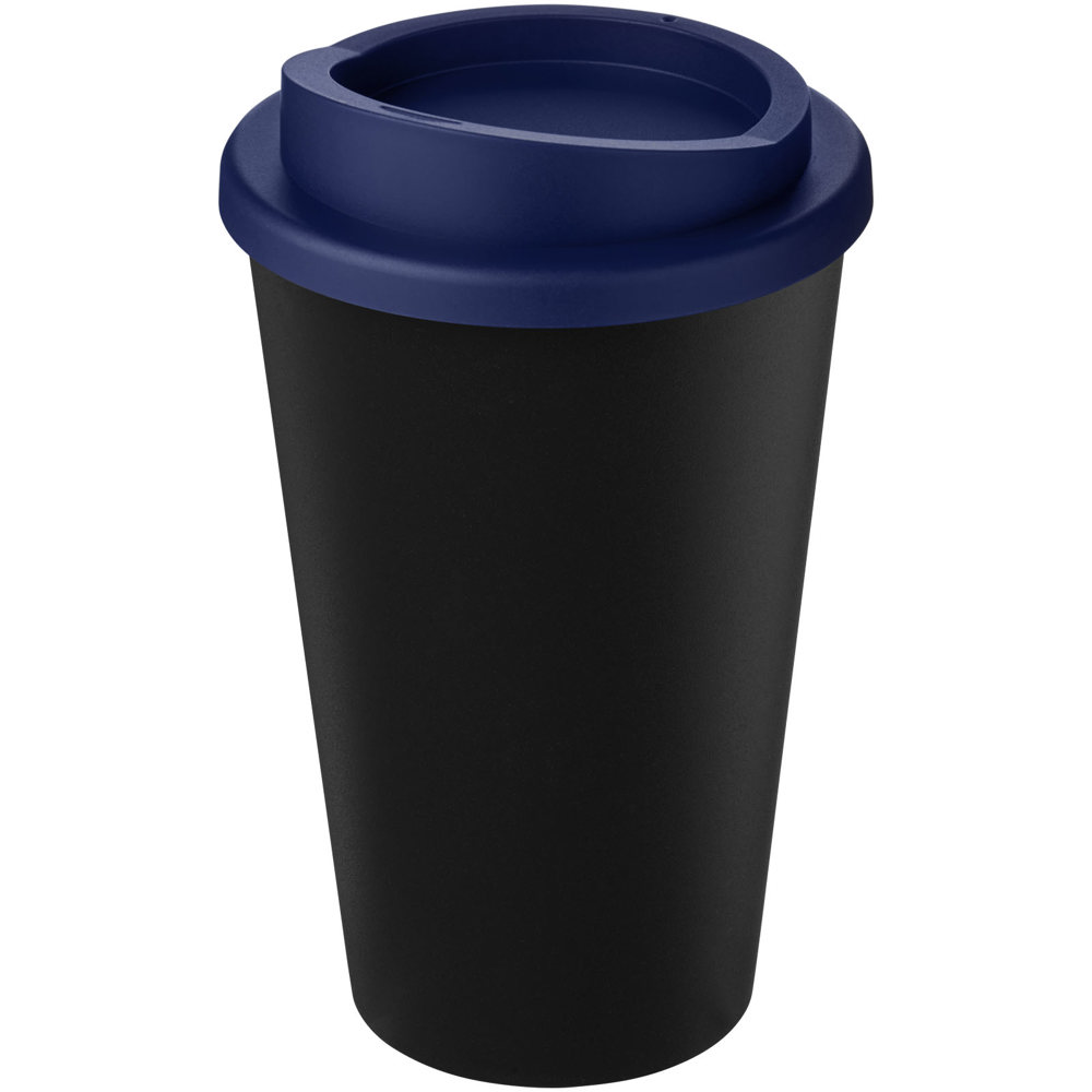 Americano® Eco 350 ml recycelter Becher - schwarz, blau
