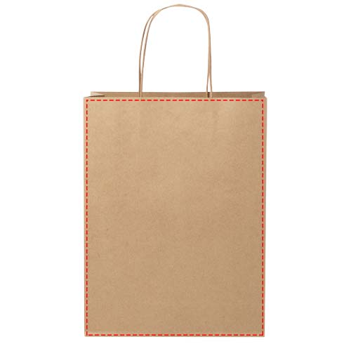 Kraftpapiertasche 120 g/m² mit gedrehten Griffen – 24 × 9 × 32 cm