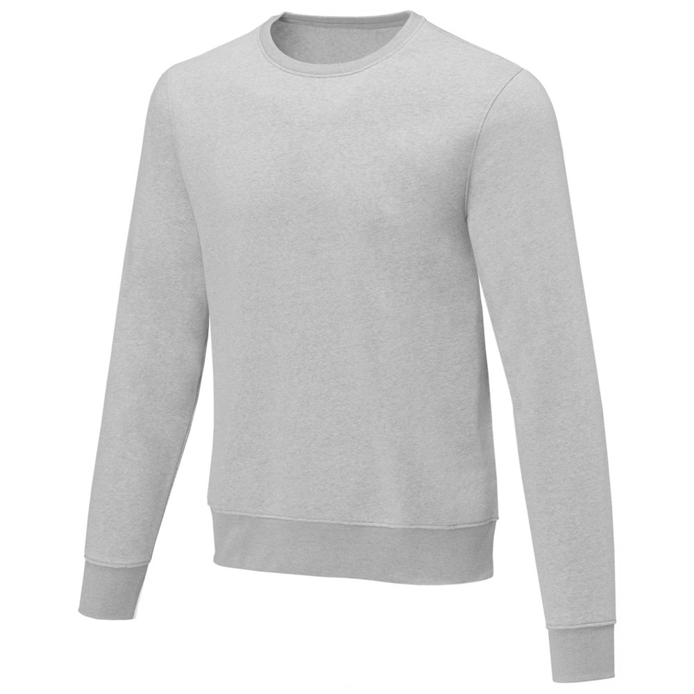Charon 240 g/m² Herrenpullover mit Rundhalsausschnitt - heather grau