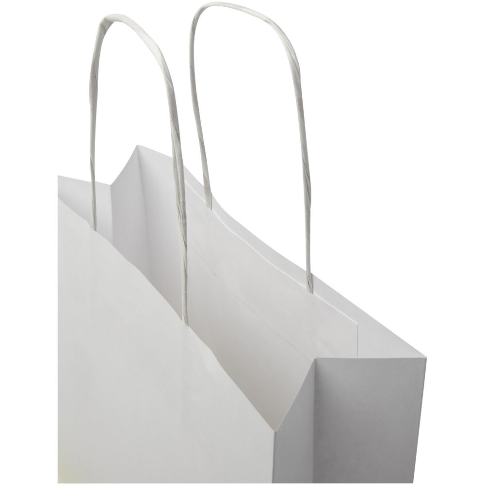 Kraftpapiertasche 120 /m² mit gedrehten Griffen – 24 × 9 × 24 cm