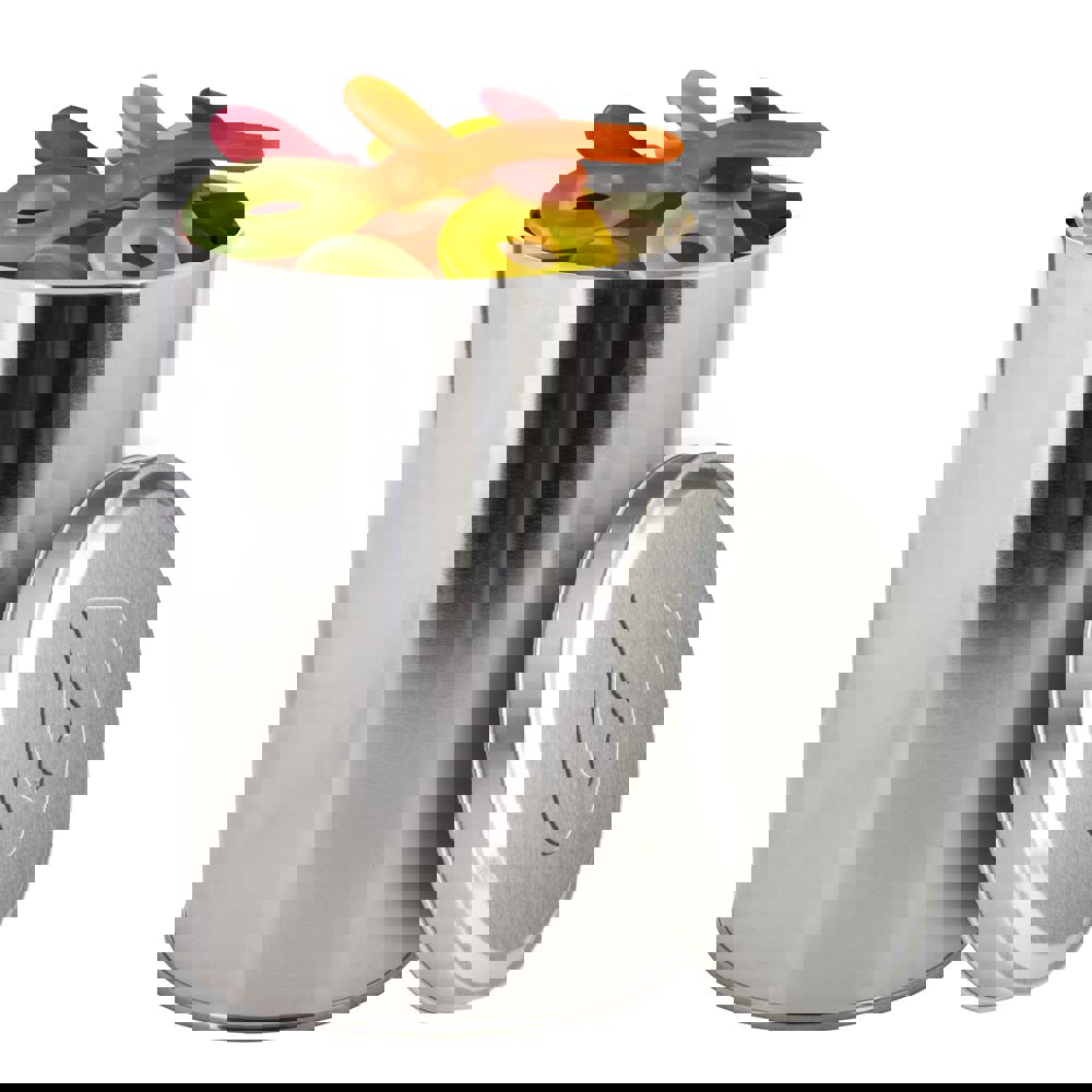 Große Dose geprägt 1,3 L mit Süßigkeiten - Silber