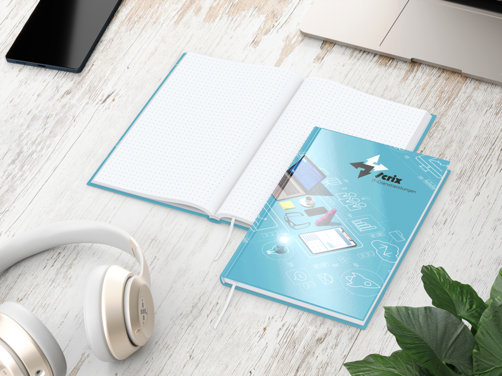 Notizbuch Note-Book, A5, Punktraster, glänzend
