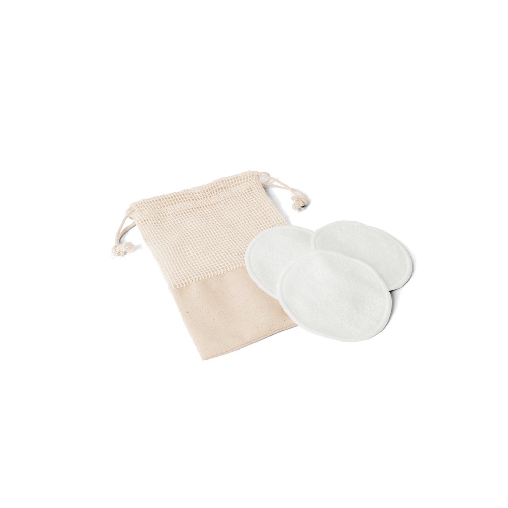 ELISE. Set mit 3 waschbaren und wiederverwendbaren Gesichtsreinigungspads
