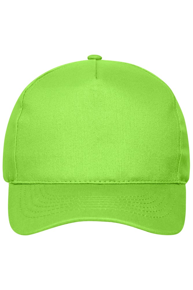 5 Panel Cap Organic Cotton - Lime-green (ca. Pantone 360C)