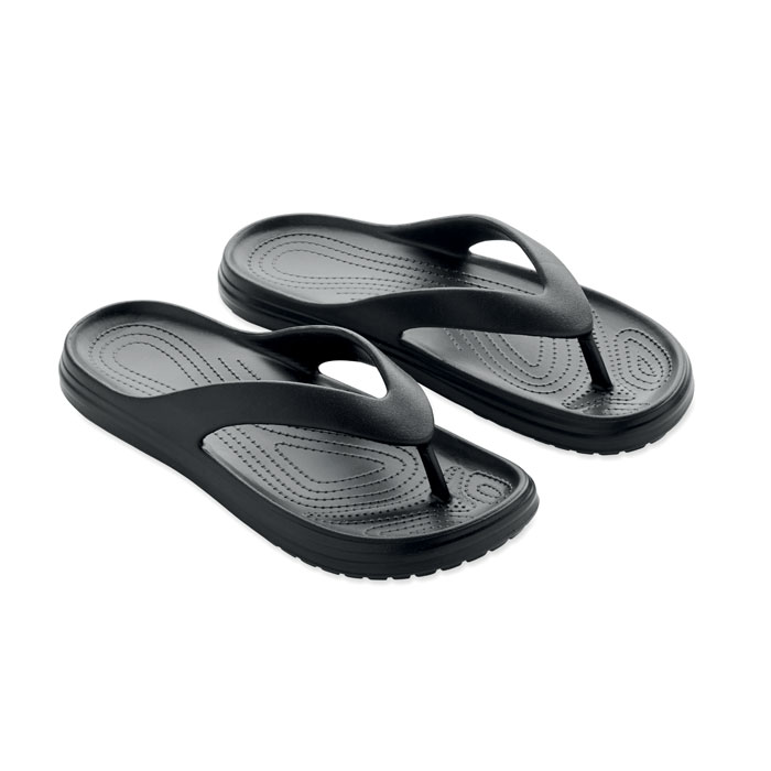 EVASLIP - Zehensandalen Größe 40/41 - schwarz