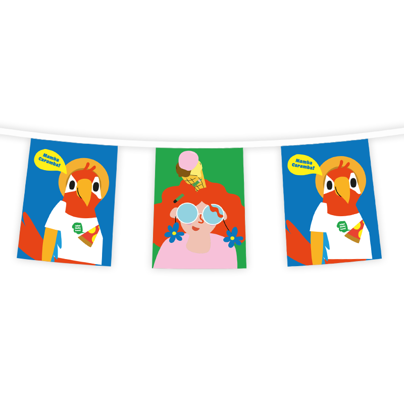 Fahnenketten 20 x 30 cm