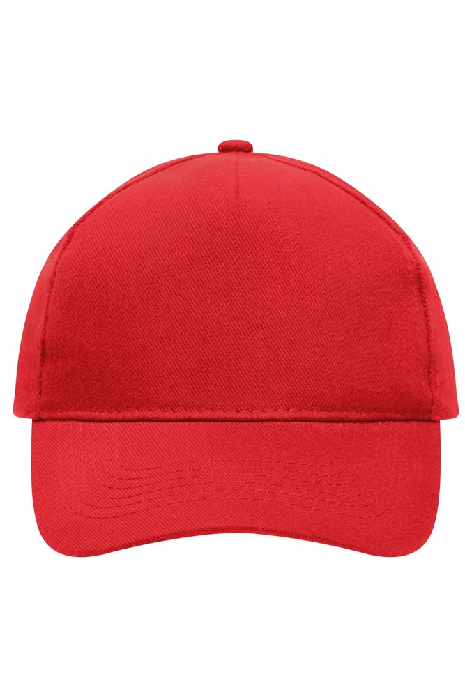 5 Panel Cap Heavy Cotton - Red (ca. Pantone 200C)