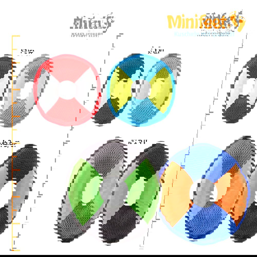 Hundespielzeug Flying Disc, gelb/blau, S