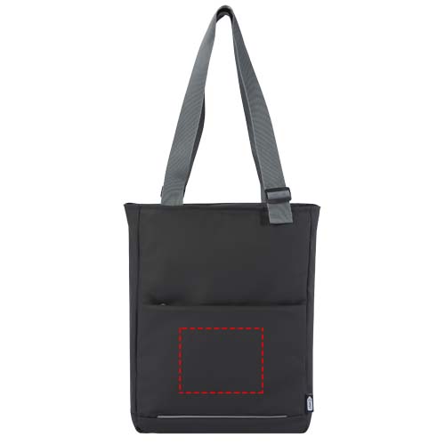 Aqua wasserabweisende 14" Laptop-Tragetasche aus GRS Recyclingmaterial 14 L