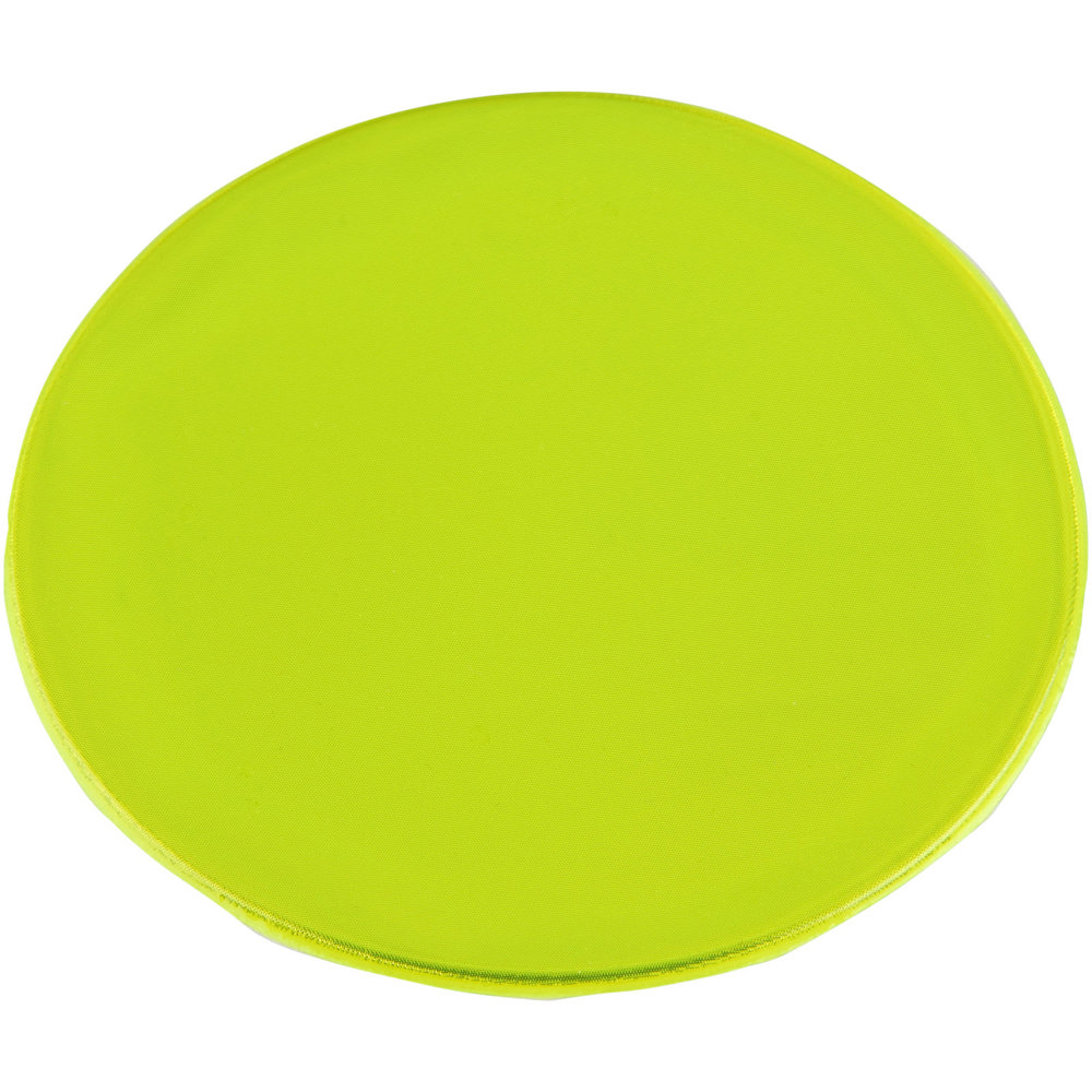 RFX™ S-09 Reflektierender, runder, mittelgroßer PVC-Aufkleber - neongelb