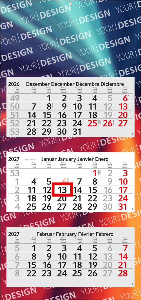 3-Monatskalender Mehrblock Profil 3 EXPRESS