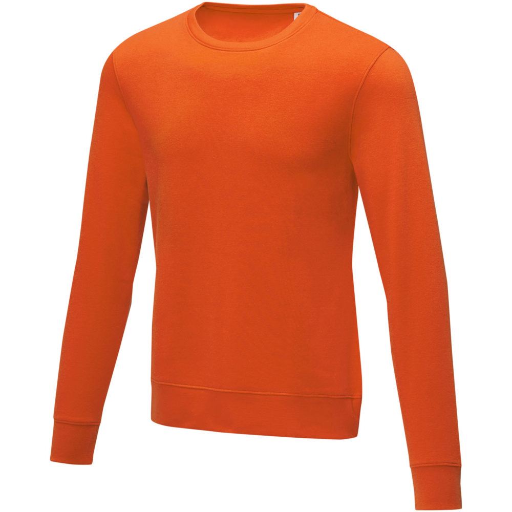 Charon 240 g/m² Herrenpullover mit Rundhalsausschnitt - orange