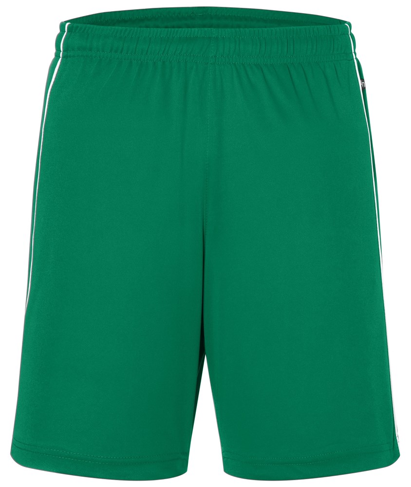 Basic Team Shorts - Green/white (ca. Pantone 554C
white)