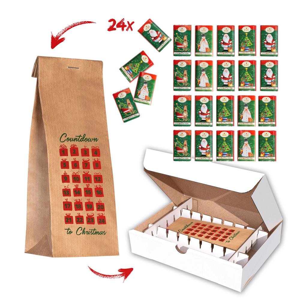 PaperBag "Countdown" inklusive Versandkarton