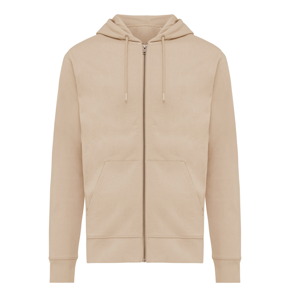 IQONIQ Abisko Zip-Kapuzenpullover aus recycelter Baumwolle - desert (± PMS 14-0708 TCX)