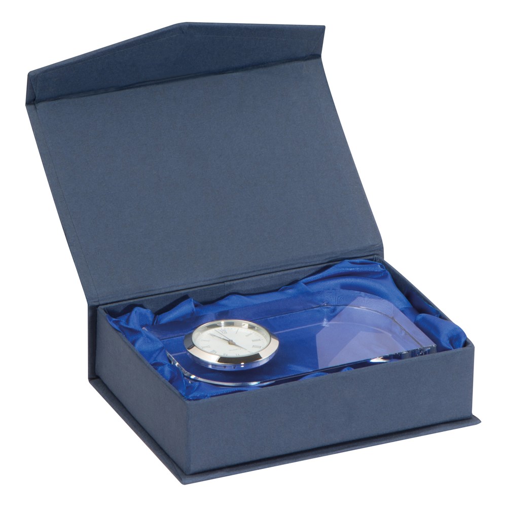 Glasblock mit Uhr GERALD