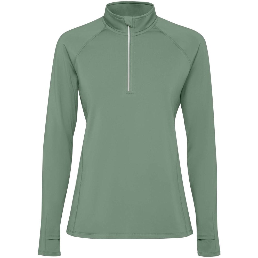 Estambul 200 g/m² Half-Zip Sweatshirt für Damen - lorbeergrün
