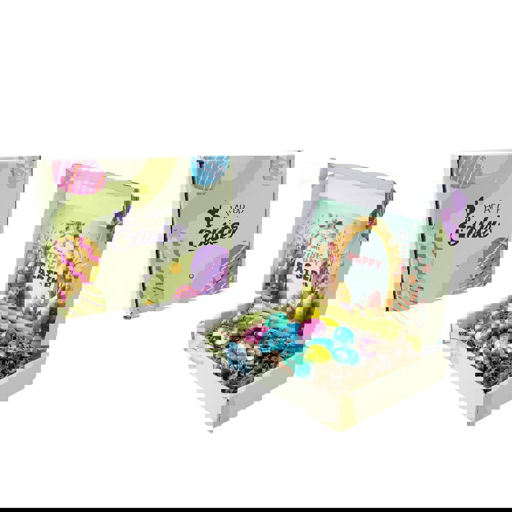 Oster-Briefkastgeschenkbox mit Ostereiern