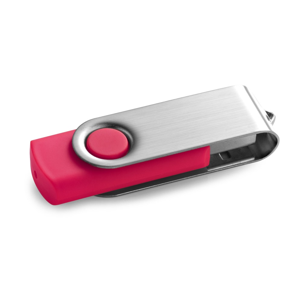 CLAUDIUS 8GB. USB-Stick 8 GB mit Metallclip - ROSA