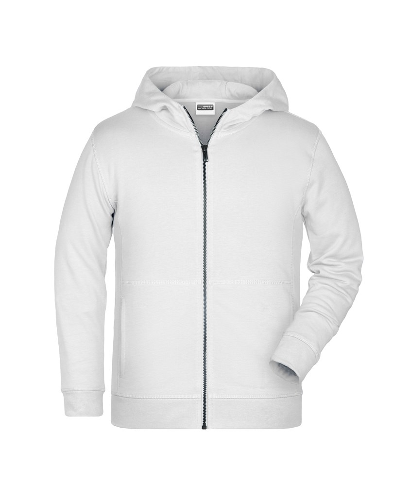 Children's Zip Hoody OCS Blended & RCS - White (ca. Pantone white)