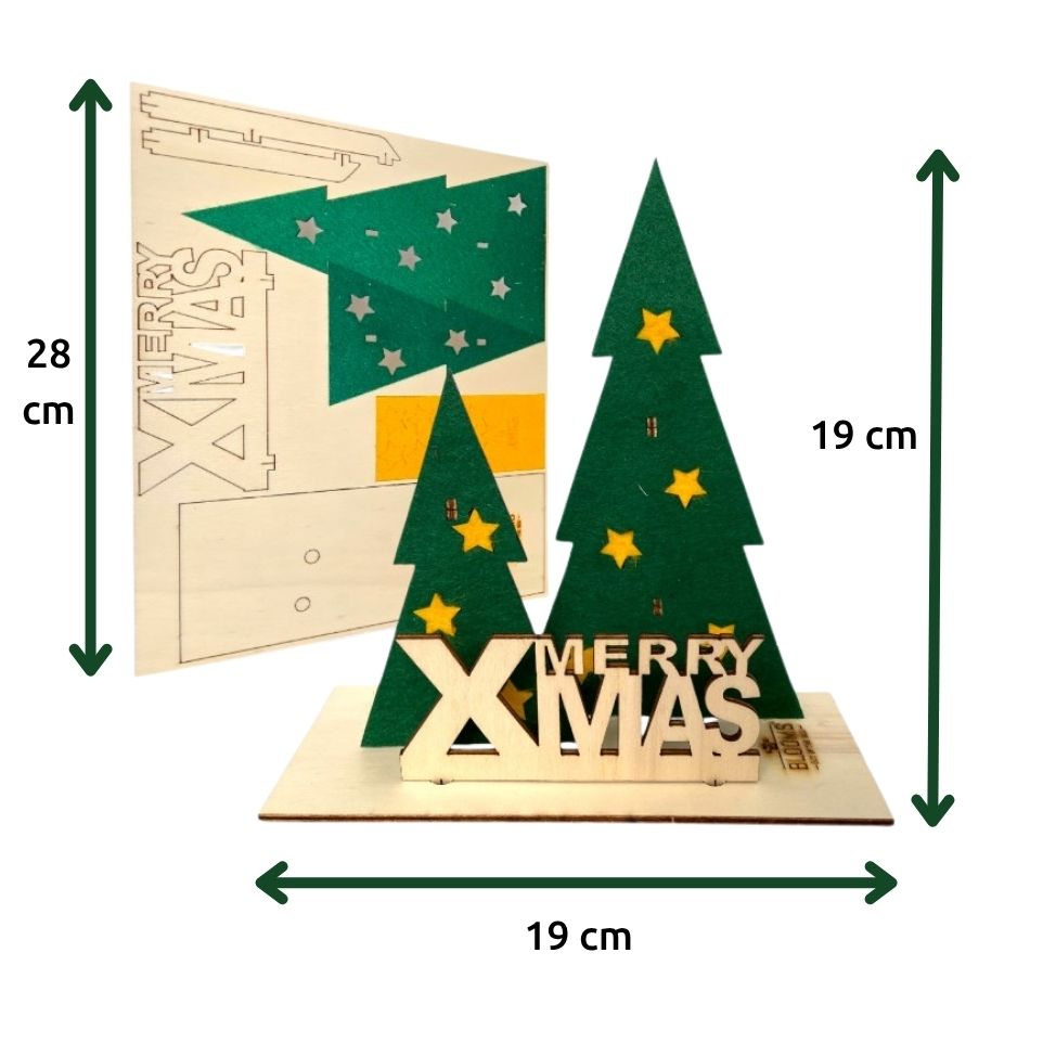 Happy Xmas Mini 'Your logo' - red stars