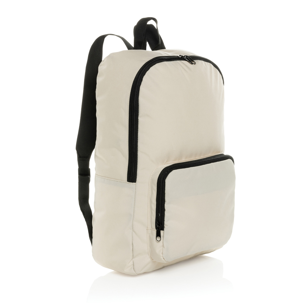 Dillon AWARE™ RPET faltbarer klassischer Rucksack - off white (± PMS 12-0304 TCX)