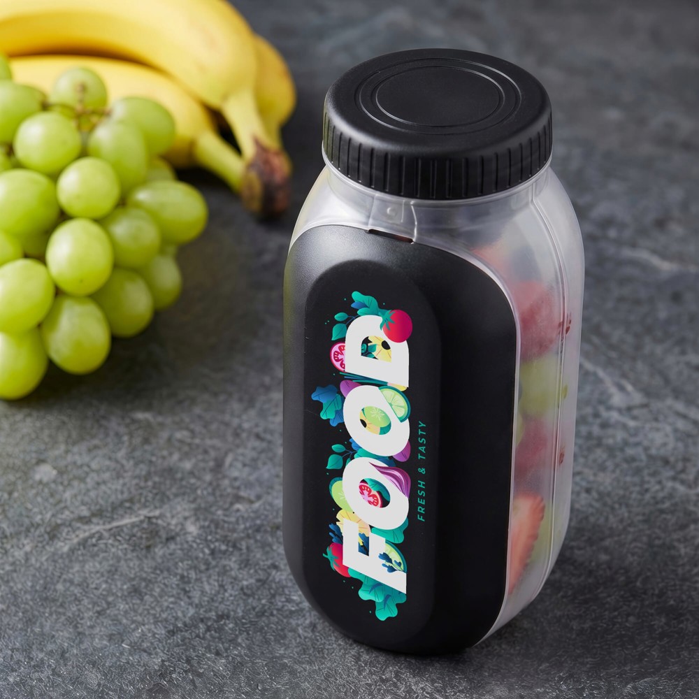 All-in-One-Lunchbox mit Soßenfach und Löffel-Gabel