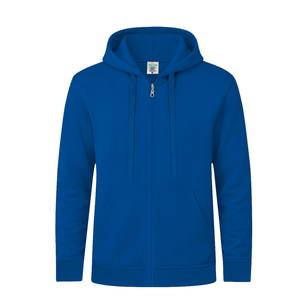 Erwachsene Sweatshirt mit Kapuze + Reißverschluss "keya" SWZ280 - AZUL