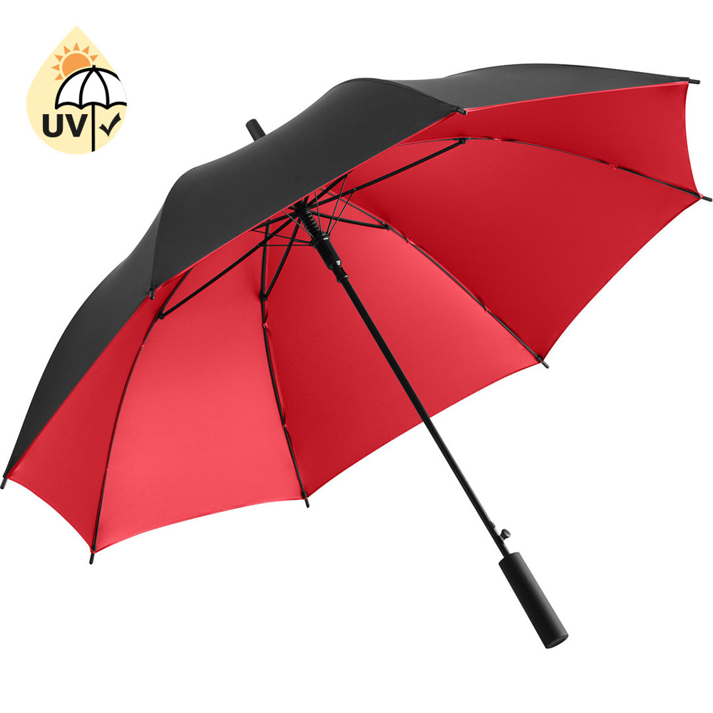 1159 AC-Stockschirm FARE® Doubleface - Schwarz/Rot
