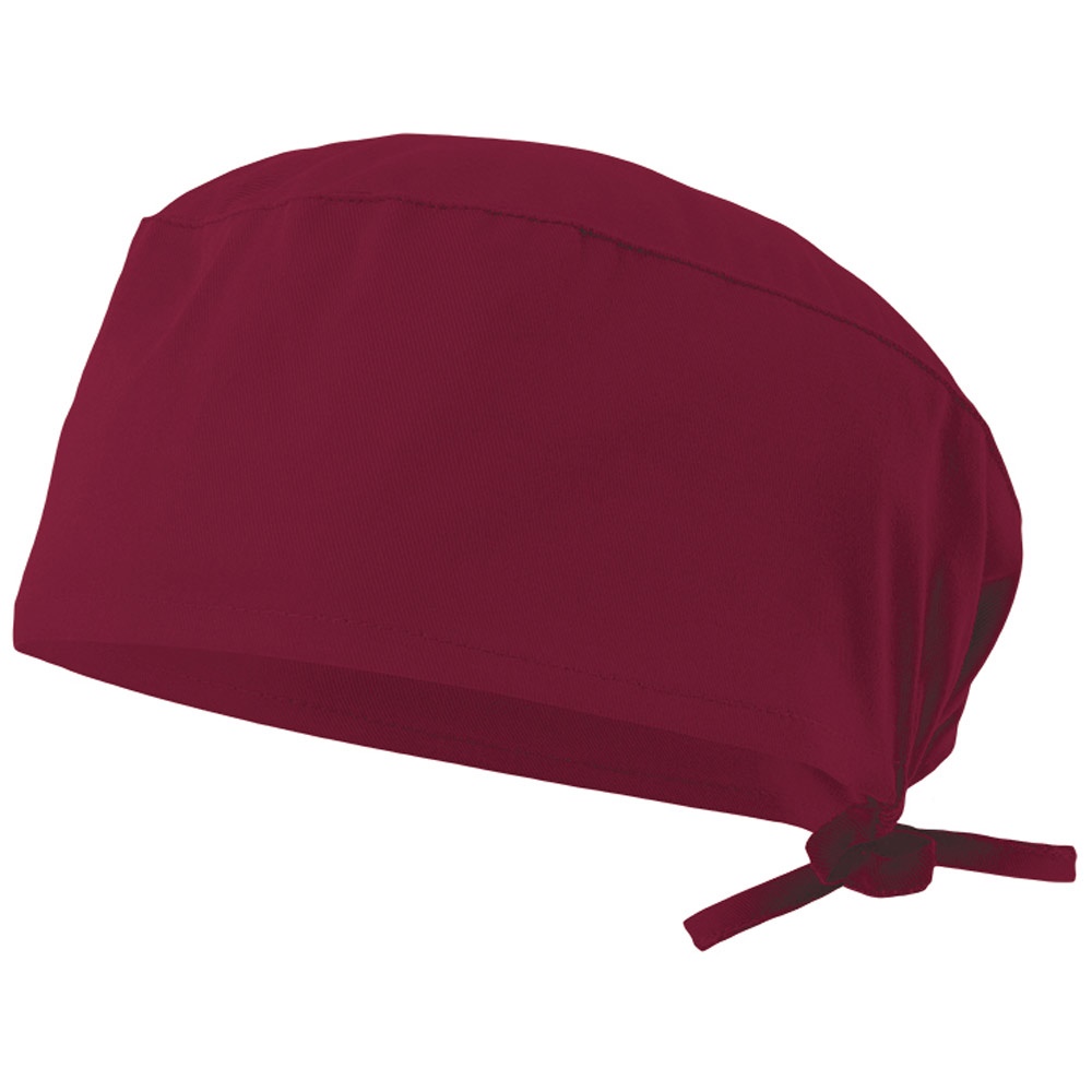 VL ENLIL. Gesundheitsbonnet (190g/m²), in Baumwolle (35%) und Polyester (65%) - Burgunder