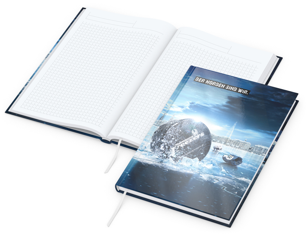 Notizbuch Note-Book, A5, Winkelkaro, glänzend