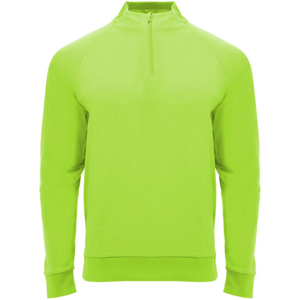 Epiro 200 g/m² Half-Zip Sweatshirt für Kinder - fluorgrün