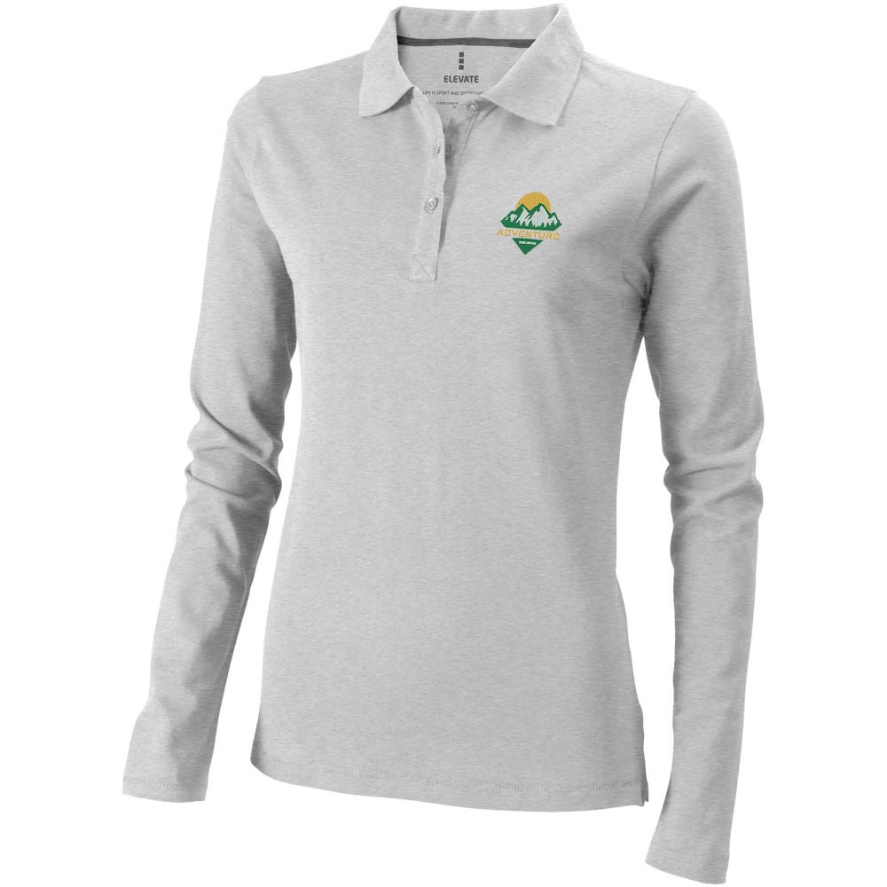 Calgary 180 g/m² Langarm Poloshirt für Damen