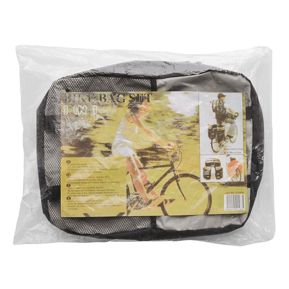 BIKE - Fahrrad-Packtaschenset 3-teilig