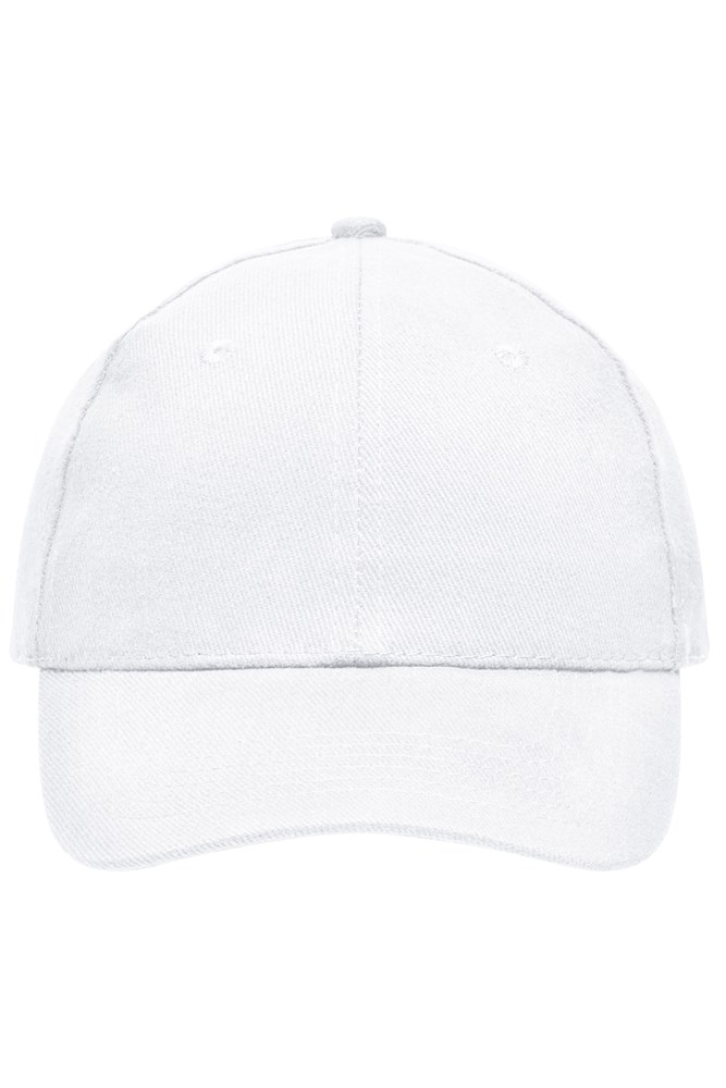 6 Panel Cap Heavy Cotton - White (ca. Pantone white)