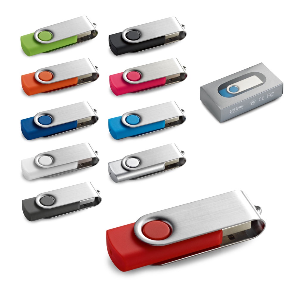 CLAUDIUS 8GB. USB-Stick 8 GB mit Metallclip