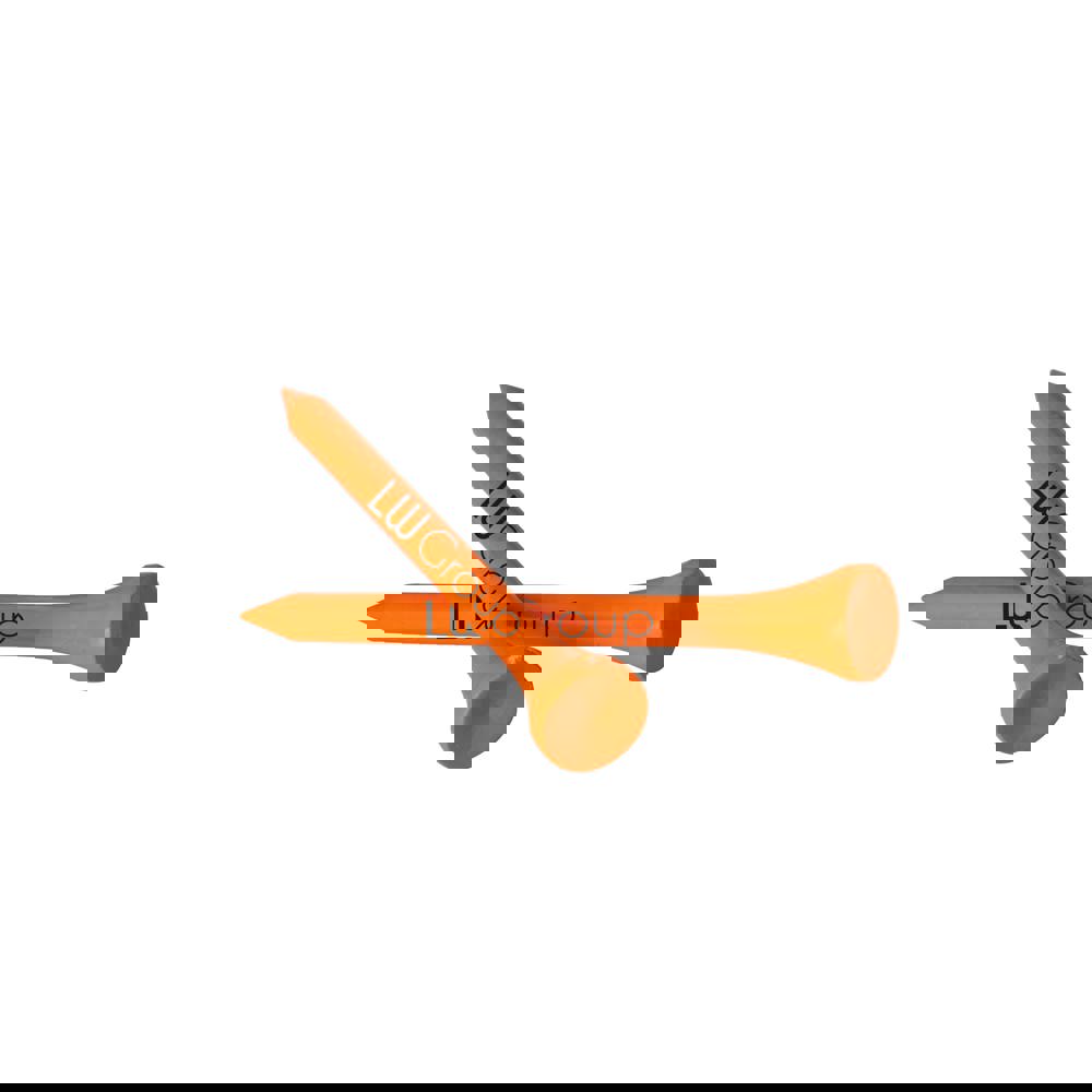 Tee aus Bambusholz 70 mm - orange