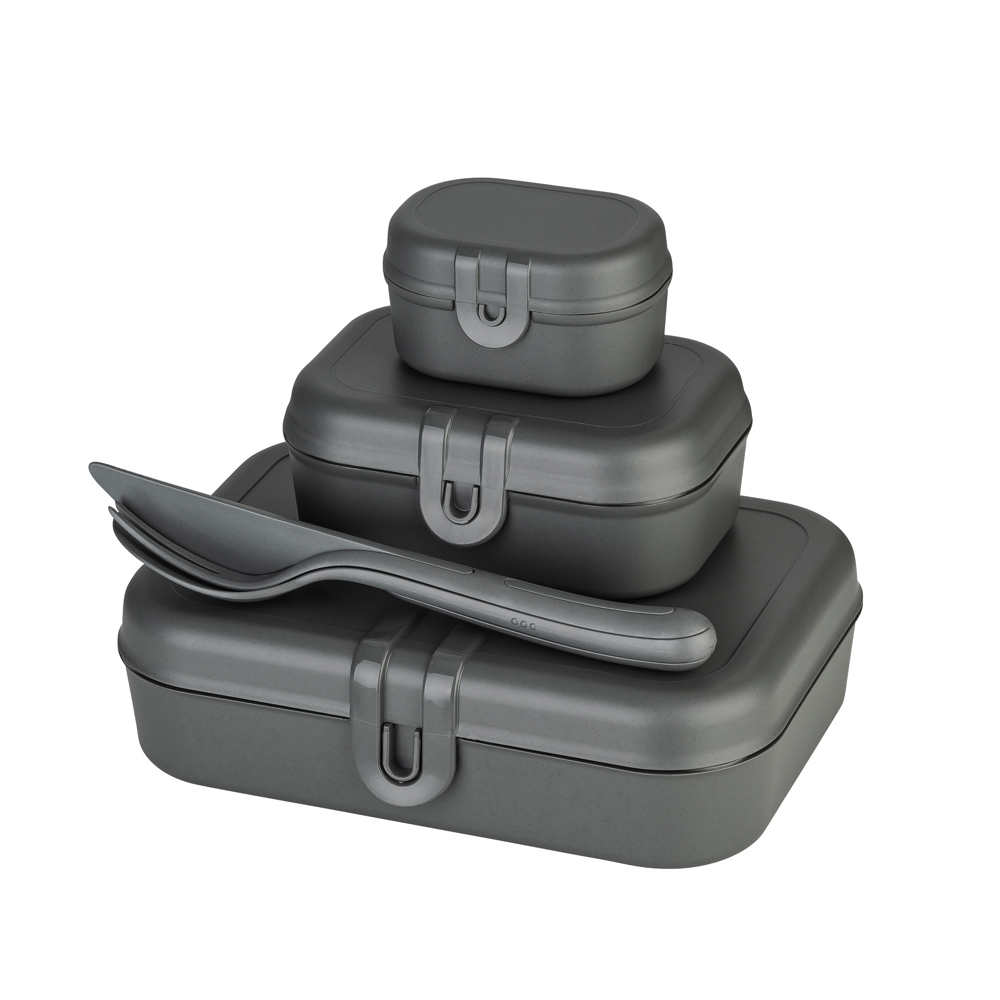 Koziol PASCAL READY Lunchbox-Set + Besteck-Set